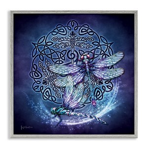 Stupell Industries Dragonfly & Celtic Knot Framed Giclee Art - 1 of 4
