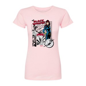 Women's - Marvel - Black Widow Panels Fitted Graphic T-Shirt - 1 of 2