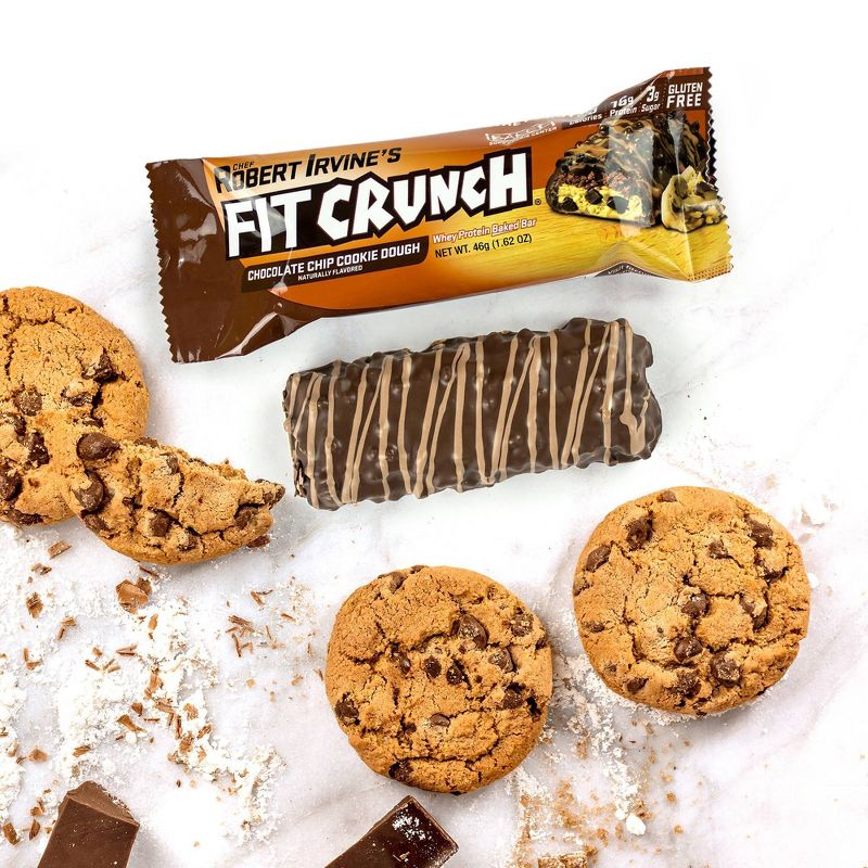 FITCRUNCH Chocolate Chip Cookie Dough Baked Snack Bar, 3 of 7
