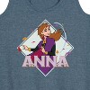 Women's - Frozen 2 - Anna Stirs Up Leaves Graphic Racerback Tank - 2 of 4