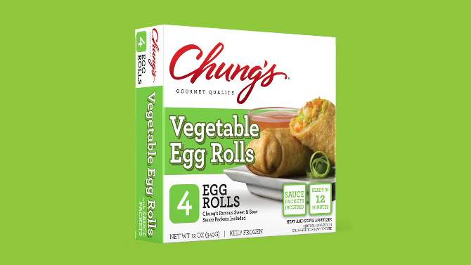 Chung&#39;s Frozen Frozen Vegetable Egg Rolls - 12oz/4ct, 2 of 5, play video