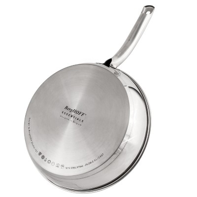 Belly Shape Stainless Steel 4-Piece Skillet and Saucepan Set