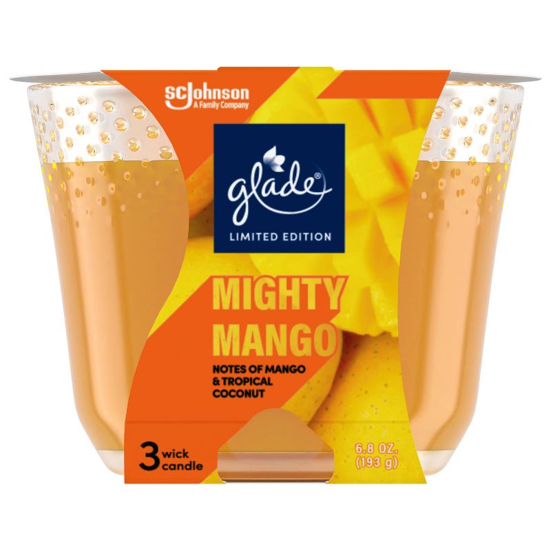 Glade 3 Wick Candle - Mighty Mango - 6.8oz, 5 of 13