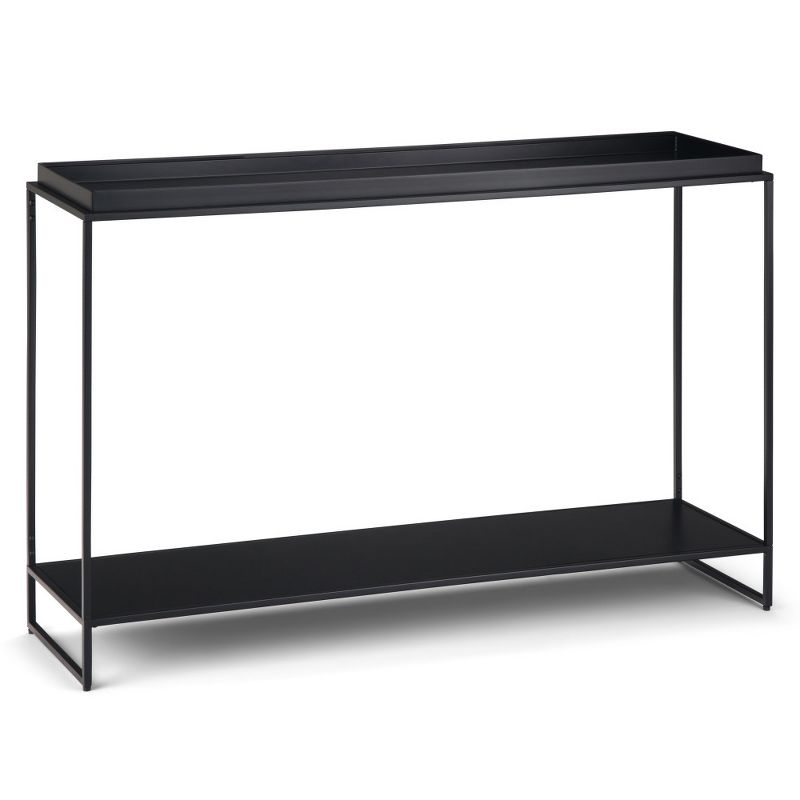 47&#34; Morton Tray Top Console Table Black - WyndenHall, 1 of 13