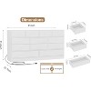 12 Drawer Dresser for Bedroom, 61 Inch Wood Dresser with Power Outlet, Wide Chest of Drawers for Living Room, Hallway - 2 of 4