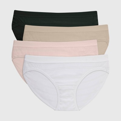 Hanes Women's 4pk Originals Boxer Briefs - White/red/black S : Target