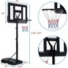 Adult Basketball Hoop, Outdoor Removable Basketball Hoop, Portable Basketball Hoop, 6.6-10 FT Adjustable with 44 Inch Backboard, Black - 2 of 4