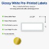 Avery Labels, 1" x 2-5/8", Glossy White, Blue Border w/ Gold Dots, 160ct - 2 of 4