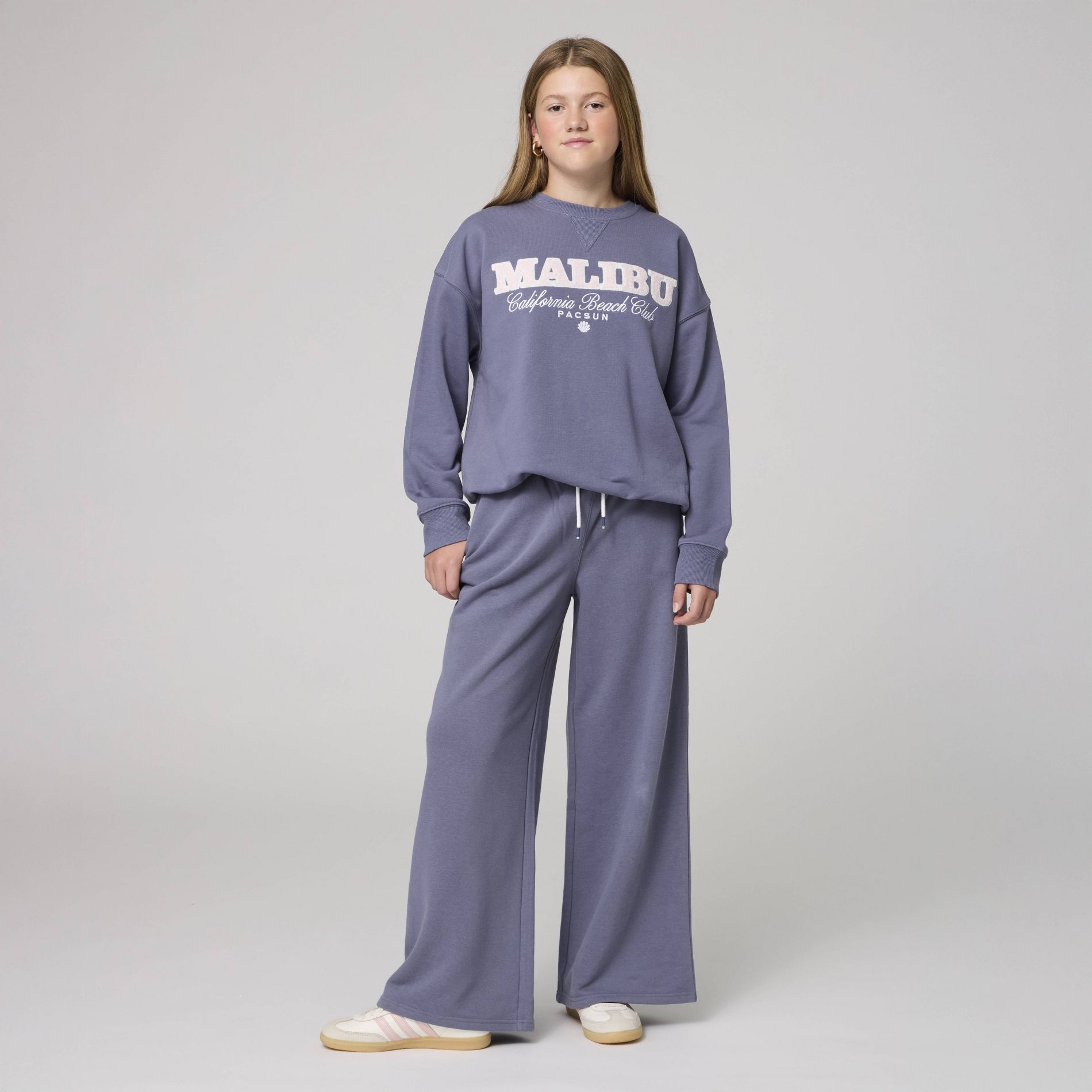 Pacsun Kids Girls' French Terry Wide Leg Sweatpants