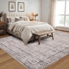 Vintage Bordered Area Rug Washable Area Rug Non-Slip Low Pile Throw Carpet for Living Room Bedroom Dining Room Home Office - 2 of 4