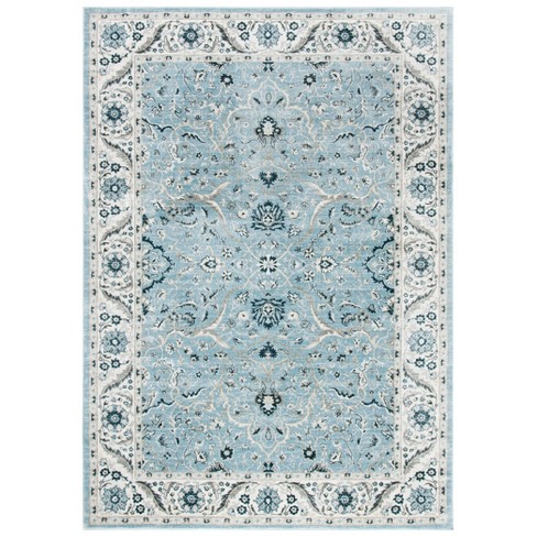 Isabella Isa912 Power Loomed Area Rug - Light Blue/cream - 5'3