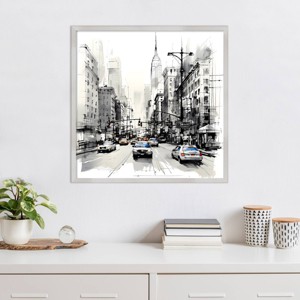 Amanti Art Illustrated City IV New York by Walker Noble Framed Wall Art Print - 1 of 4