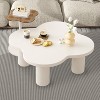 Hrinhom 2-Piece Nesting Coffee Table, End Table With Glass Top - 3 of 4