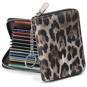 BEAFUP Women’s RFID Blocking Wallet –Bifold Leather Wallet for Women with Card Slots,ID Window & Zipper Coin Purse for Everyday Use,Travel,Work - 1 of 4