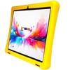 LINSAY 10.1"Octa Core  256GB Storage Android 15 Tablet with Yellow Kids Defender Case and Back Pack - 3 of 4