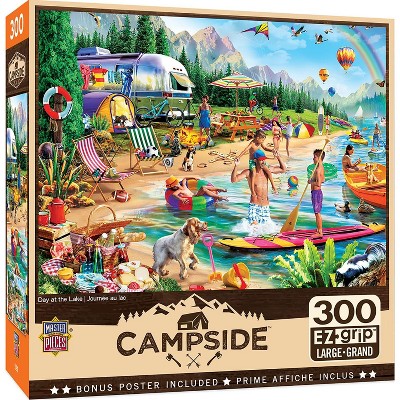 MasterPieces Inc Day at the Lake 300 Piece Large EZ Grip Jigsaw Puzzle