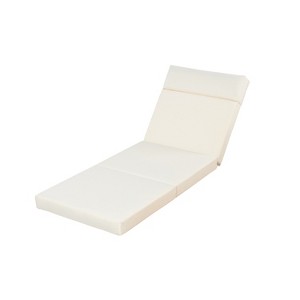 Christopher Knight Home Danita Outdoor Foldable 4-Section Design Water-Resistant Chaise Lounge Cushion - 1 of 4
