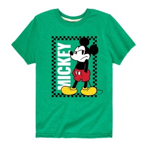 Boys' - Disney - Mickey Checker Frame Short Sleeve Graphic T-Shirt - 1 of 4