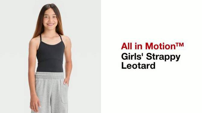 Girls&#39; Strappy Leotard - All In Motion™, 2 of 5, play video