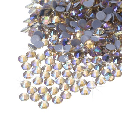 Unique Bargains DIY Crafts Hotfix Rhinestones Flatback Crystal Glass Gems 1440 Pcs