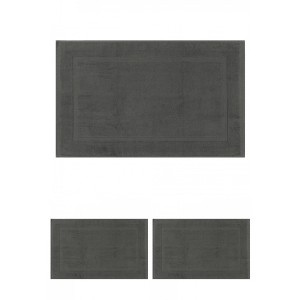 Unique Bargains 3Pcs Cotton Banded Reversible Soft Plush Absorbent Bathtub Mat - 1 of 4