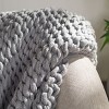 Adalina Throw Blanket - THR232 - Grey - 50" x 60" - Safavieh - 3 of 4