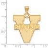 Black Bow Jewelry 14k Yellow Gold Virginia Wahoos NCAA Extra Large Pendant - 2 of 3