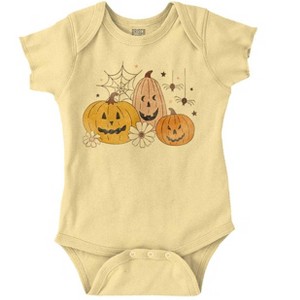 Vintage Halloween Jack-o-Lanterns Baby Romper Boys or Girls Brisco Brands - 1 of 4