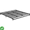 Modern Metal Platform Bed Frame - Sturdy Steel Slat Support No Box Spring Needed,  (Full/Queen/King) - 3 of 4