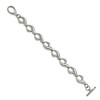 Black Bow Jewelry 13mm Stainless Steel Fancy Chain Link Toggle Clasp Bracelet, 8.25 Inch - 2 of 4