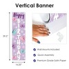 Big Dot of Happiness Beautiful Butterfly - Floral Birthday Party Front Door Decoration - Vertical Banner - 3 of 4