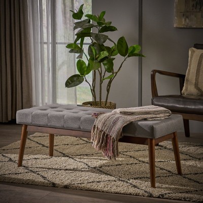 Modern Upholstered Ottoman Fabric Storage Ottoman Traditional for living room-Christopher Knight Home