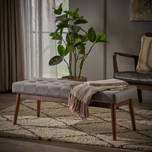Modern Upholstered Ottoman Fabric Storage Ottoman Traditional for living room-Christopher Knight Home - 1 of 4