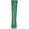 Allegra K Women's Pointy Toe Sparkle Glitter Stiletto Heel Knee High Boots - 2 of 4