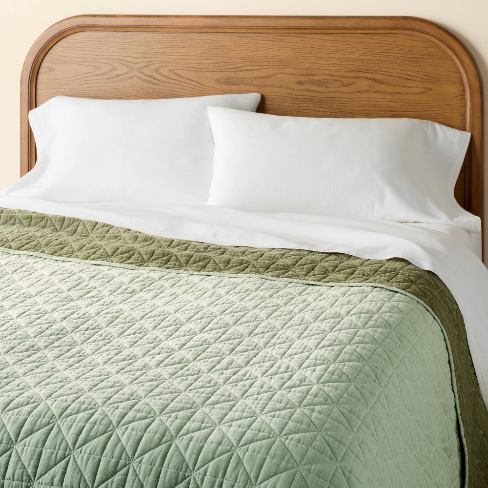 King Reversible Lightweight Quilt Green - Hearth & Hand™ with Magnolia