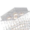CWI Lighting Square 4 Light Flush Mount With Chrome Finish - 3 of 4
