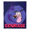Cartoon Network's Courage The Cowardly Dog Face Your Fears Silk Touch Throw Blanket - 3 of 4