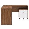 Modway Envision Wood Desk and File Cabinet Set - 2 of 4