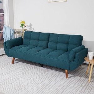 Sapphtopaz 75" Velvet Couch for Living Room, Adjustable Backrest Loveseat Sofa, Soft Upholstered Wood Frame Furniture for Small Spaces - 1 of 4