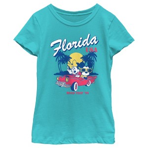 Girl's Mickey & Friends Florida Road Trip T-Shirt - 1 of 4