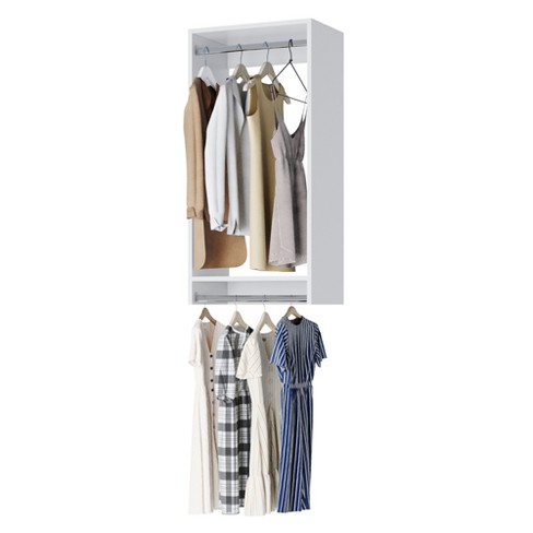 Double hanging closet hot sale