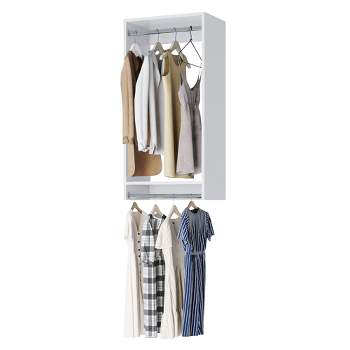 Modular Closets Built-in Double Hanging Unit For Closet Systems