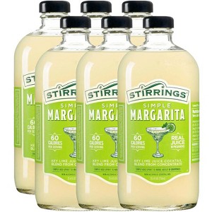 Stirrings Simple Margarita Cocktail Mix 750ml Bottles - Real Juice No Preservatives - 60 Calories - Drink Mixer - 1 of 4
