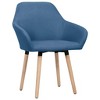 vidaXL Dining Chairs 2 pcs Blue Fabric - 2 of 4