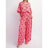 Women's Crinkled Wide Leg Pants - Easel - 2 of 4