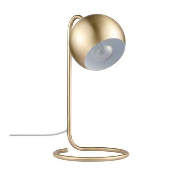15" Richmond Desk Lamp with Inner Shade Matte Brass - Globe Electric
