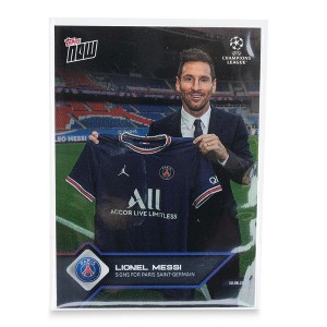 TOPPS NOW UCL Card #12 | Lionel Messi Signs for Paris Saint-Germain - 1 of 4