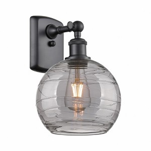 Athens Deco Swirl - 1 Light Wall Sconce In Industrial Style-13 Inches Tall and 8 Inches Wide - 1 of 1