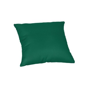 Casual Cushion Solid Sunbrella Fabric 1-Piece Indoor/Outdoor Square Throw Pillow, 15"W x 15"L - 1 of 4