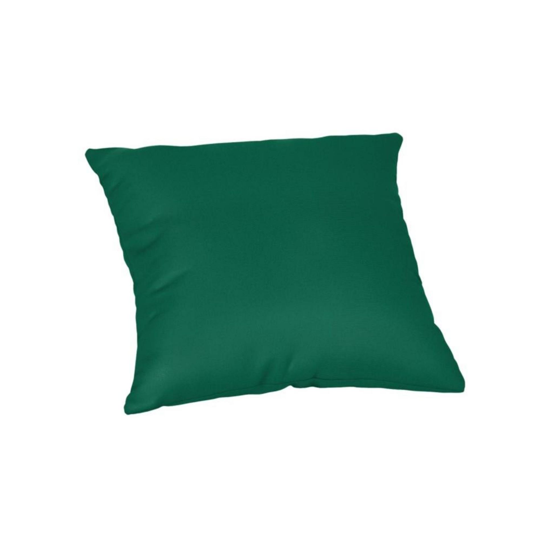 Casual Cushion Solid Sunbrella Fabric 1-Piece Indoor/Outdoor Square Throw Pillow, 15"W x 15"L, Canvas Forest Green